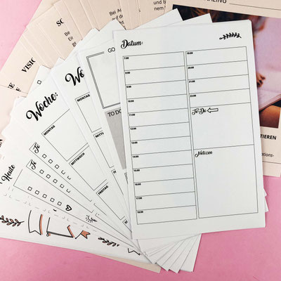 Die Besten Bulletjournal Vorlagen Zum Free Download Pussypaper De Girl Power Motive