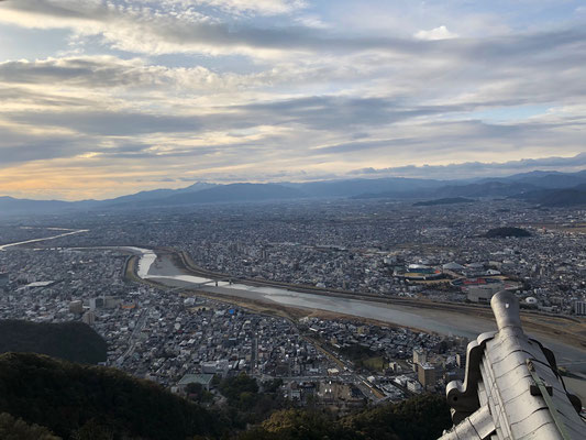 天守閣からの夕景