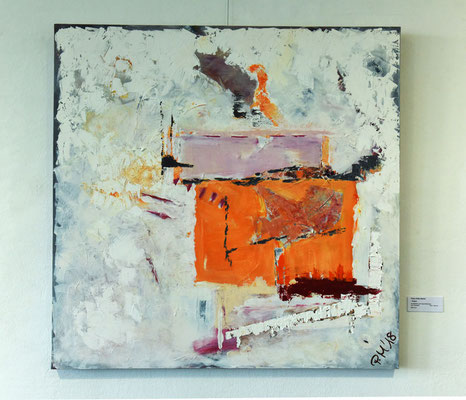 Petra Ulrike Martin   - Peace -    Acrylfarben und Spachtelmasse auf Leinwand   100 x 100 cm