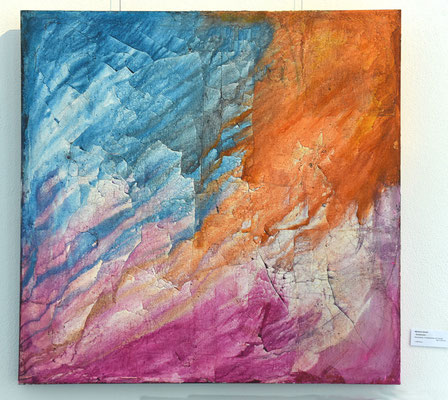 Marlene Amort    - Emotionen -   Baumaterial,  Frekotechnik mit Tusche