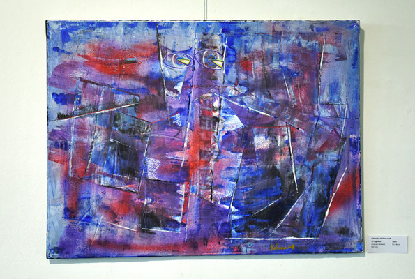 Clementine Kchaoudoff          - L'Egoiste -    Acryl auf Leinwand    60 x 80 cm