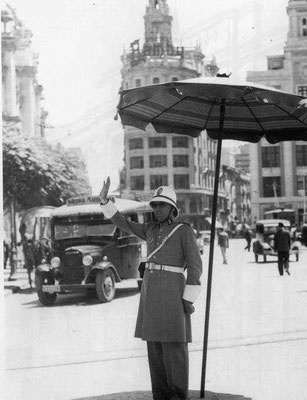 Guardia urbano de València en los años 60.