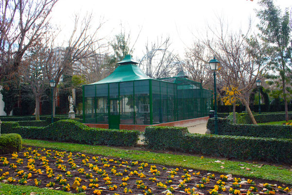 Casa de los pájaros en los Viveros de Valencia.