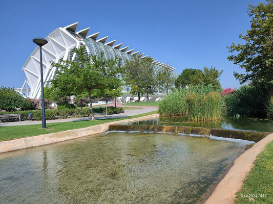 El Museo Príncipe Felipe, es uno de los edificios emblemáticos de la Ciudad  de la Artes y de las Ciencias en los Jardines del Turia de Valencia.