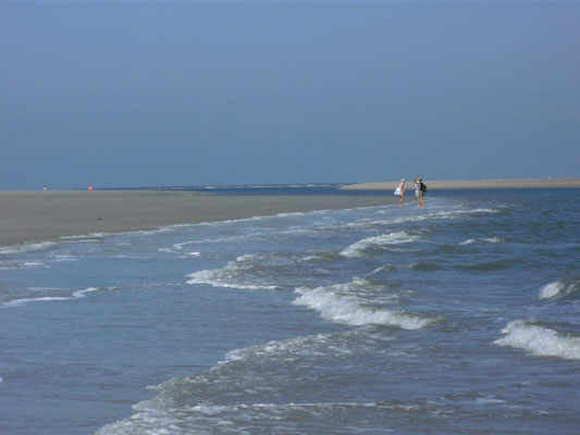 Zu Fuß am Strand entlang zum Inselosten Norderneys