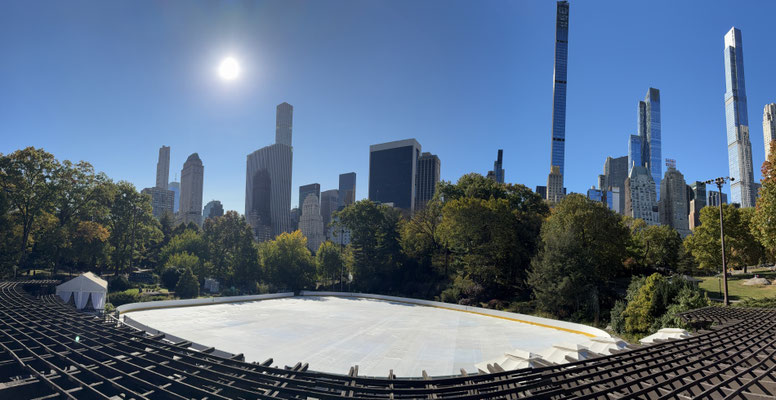 Im Winter die Eisbahn im Central-Park