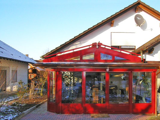 Wintergarten Holz Alu