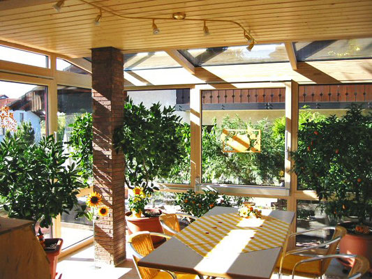 Wintergarten Holz Alu Steinbach