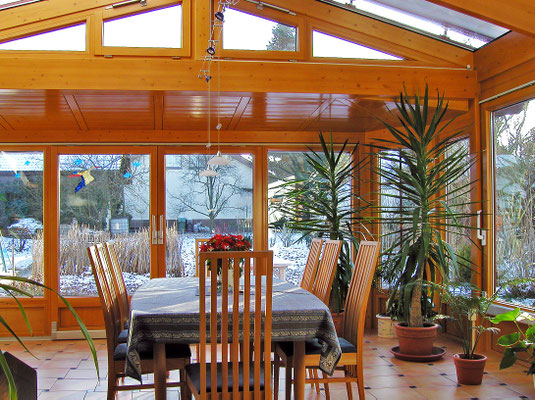 Wintergarten Holz Alu