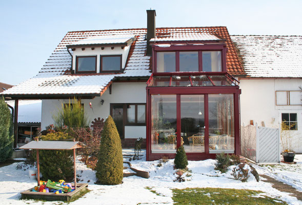 Wintergarten Holz Aluminium Urloffen