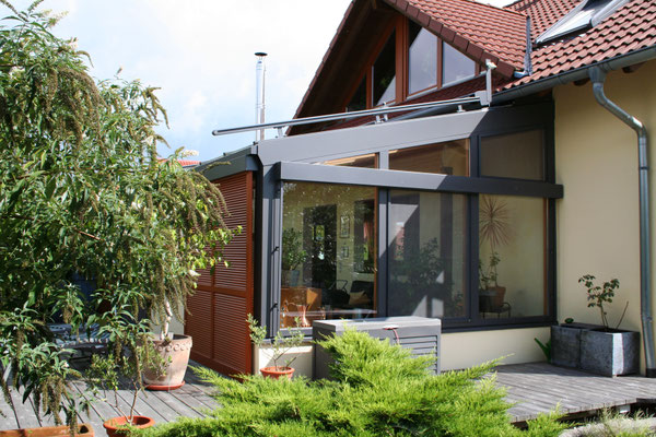 Wintergarten Holz Aluminium Ichenheim