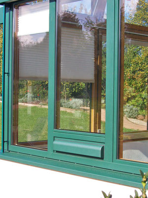 Wintergarten Holz Alu bei Hindlingen (Frankreich)