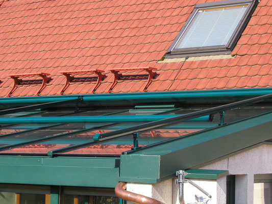 Wintergarten Holz Alu bei Hindlingen (Frankreich)