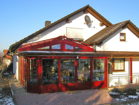 Wintergarten Holz Alu