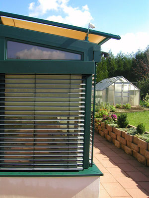 Wintergarten Holz Alu bei Hindlingen (Frankreich)