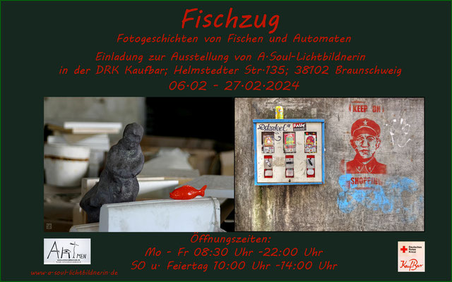 Fischzug/Ausstellung in der DRK Kaufbar vom 06.01.24-27.01.24