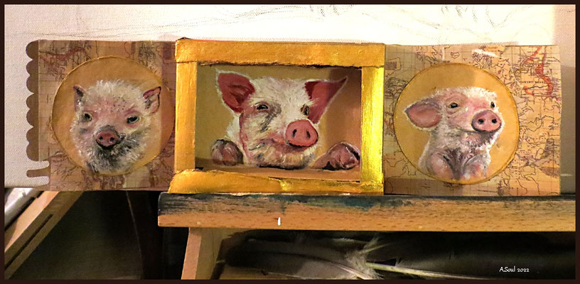 Drei kleine Schweinchen (Verkauft)