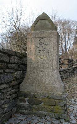 Viertelmeilenstein Wolkenstein