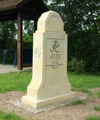 Viertelmeilenstein Großpösna