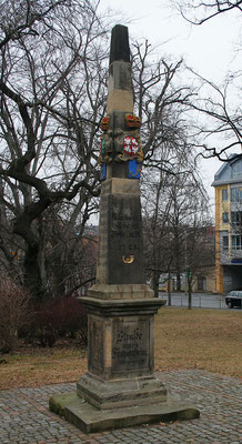 Distanzsäule Freiberg, Postplatz