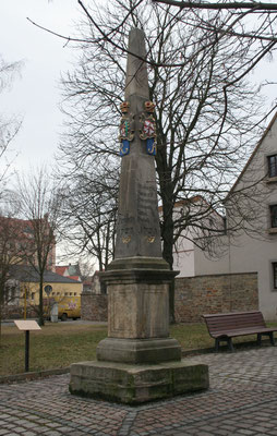 Distanzsäule Freiberg, Meißner Gasse