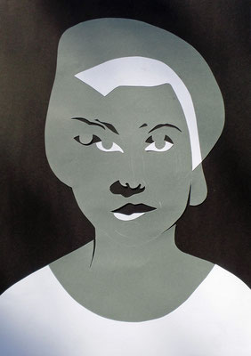 Bifocal 2, Paper cut, 24 x 34cm (2017)