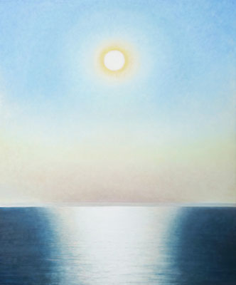 Mitternachtssonne, Öl auf Leinwand 80x100cm (2025)