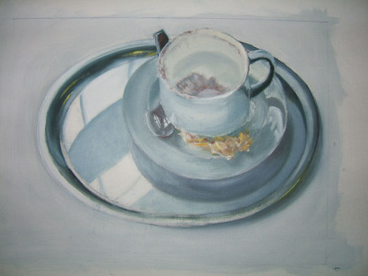 Ausgetrunken, Öl auf Leinwand (2007)