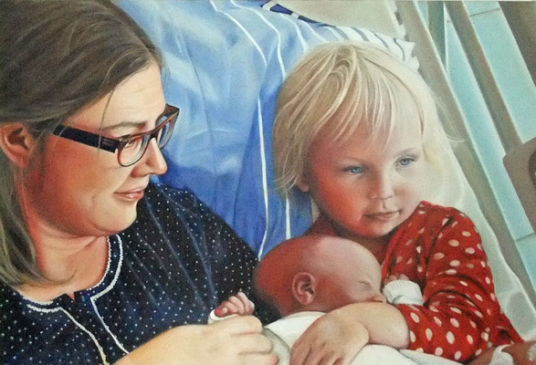 Der kleine Bruder, 100x70cm, Öl auf Leinwand (2014)