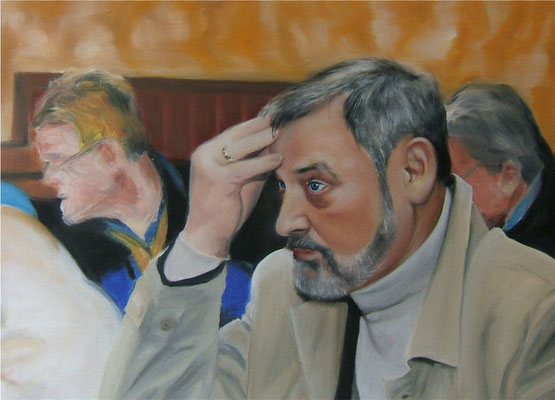 Portrait Dr. Wilfried Röhl, 70x50cm, Öl auf Leinwand (2009)