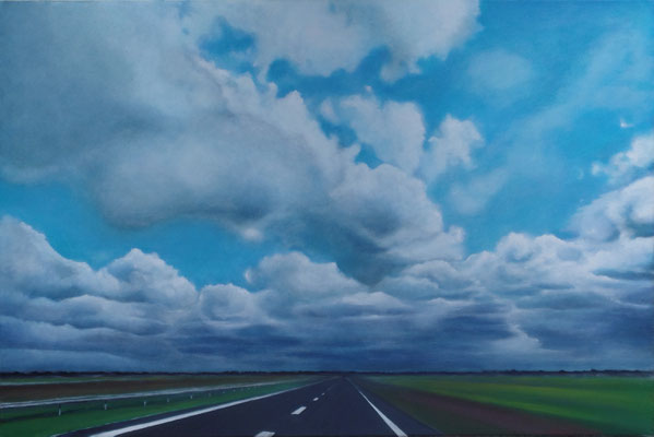Autobahn 2, 90x60cm, Öl auf Leinwand (2016)