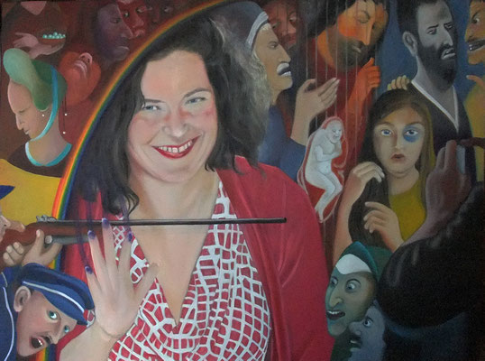 Nora Gomringer, 70x100cm, Öl auf Leinwand (2012)