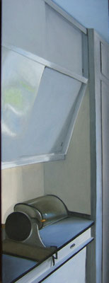 Alte Küche, 30x80cm, Öl auf Leinwand (2006)