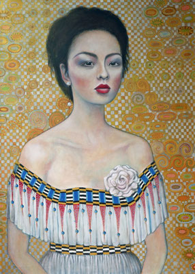 Model, 70x100cm, Öl auf Leinwand (2022)