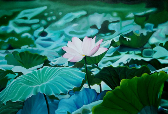 Lotus 2, 90x60cm, Öl auf Leinwand (2011)