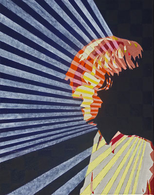 Mein Mann ist hart im Nehmen 3 (Triptychon), Öl auf Leinwand, 40x50cm (2015)