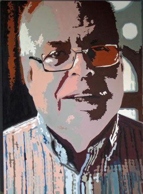 Philosoph 2, 70x100cm, Öl auf Leinwand (2017)
