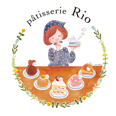 パティスリーRIOさま・ドリップコーヒーイラスト