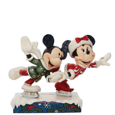 Mickey and Minnie Ice Skating Figurine 6010871