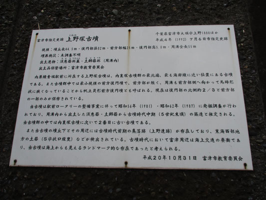 上野塚古墳説明板