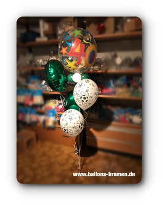 Geschenk aus Luftballons zum Geburtstag 