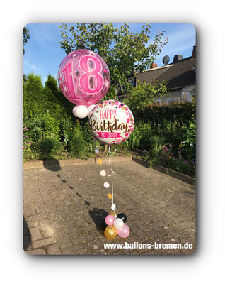 Luftballongeschenk zum 18. Geburtstag 