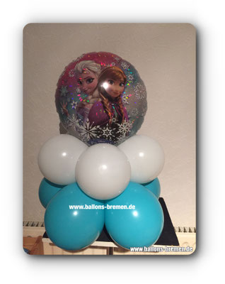 Anna und Elsa mit Glitzerballon