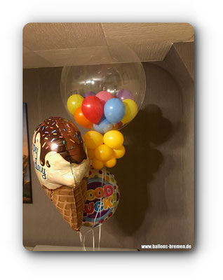 Gumballbubble mit Luftballons