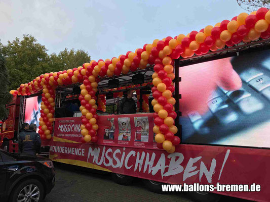 Freimarktsumzug 2018 - fertig geschmückter LKW