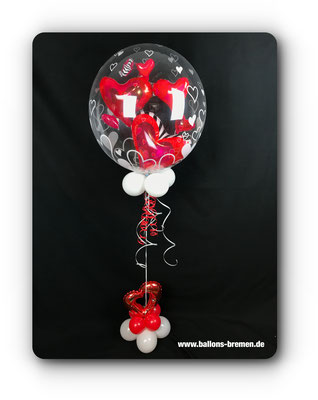 Bestseller: Fliegende Herzen als Ballongeschenk