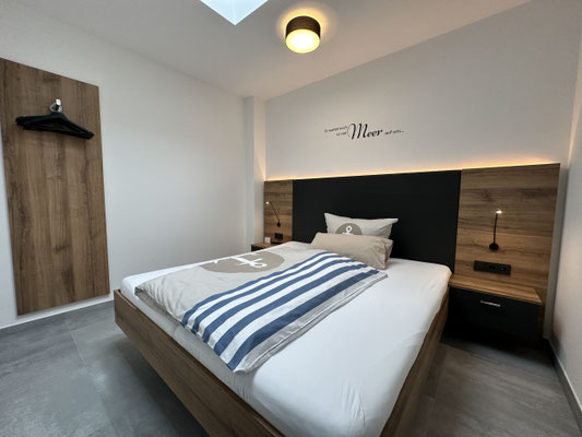 Das Schlafzimmer mit Oberlicht