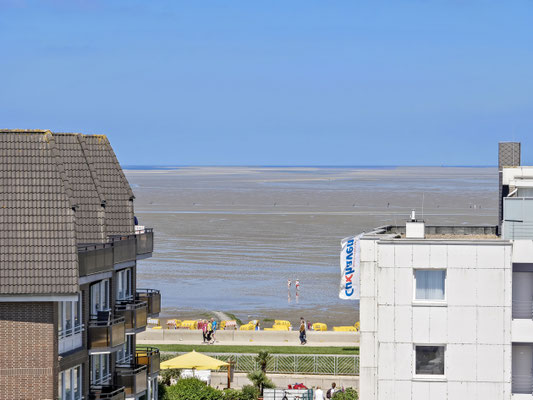 Der Meerblick aus der Ferienwohnung Meeresleuchten Cuxhaven Duhnen
