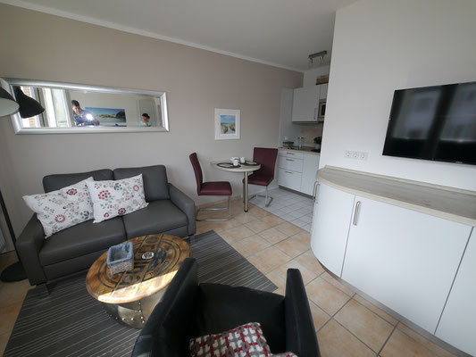 Der Essplatz in der Ferienwohnung 