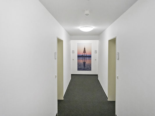 Der Hausflur in der "Residenz Hohe Lith" mit Teppich ausgelegt für mehr Ruhe im Haus!